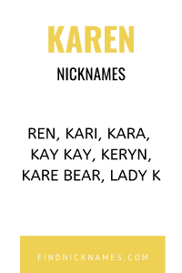 Karen Nicknames