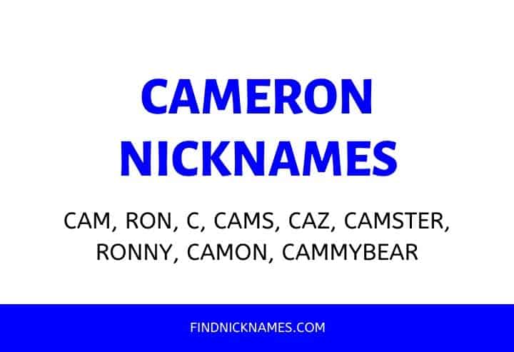 Nicknames for Cameron