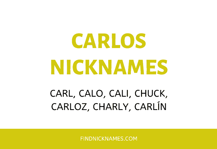 Nicknames for Carlos