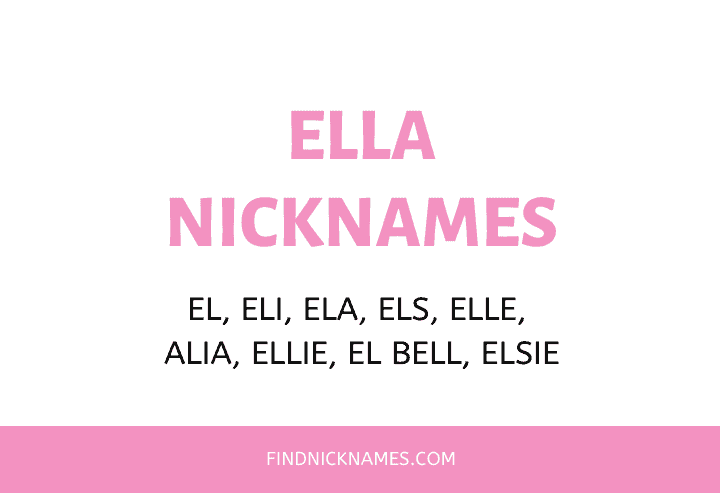 Nicknames for Ella