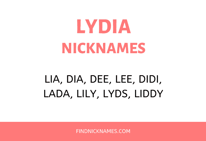 Nicknames for Lydia