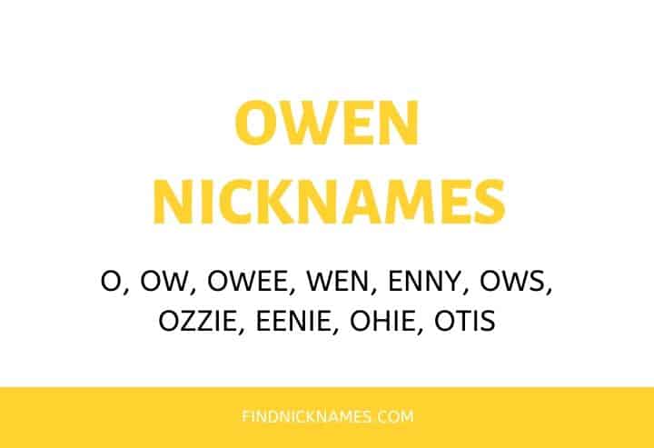 Nicknames for Owen
