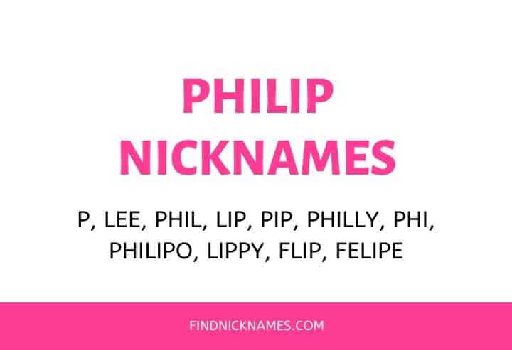 Nicknames for Philip