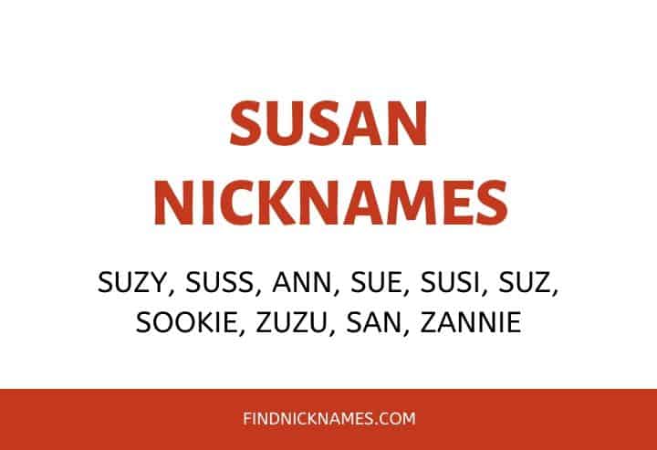 Nicknames for Susan