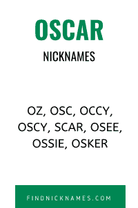 Oscar Nicknames