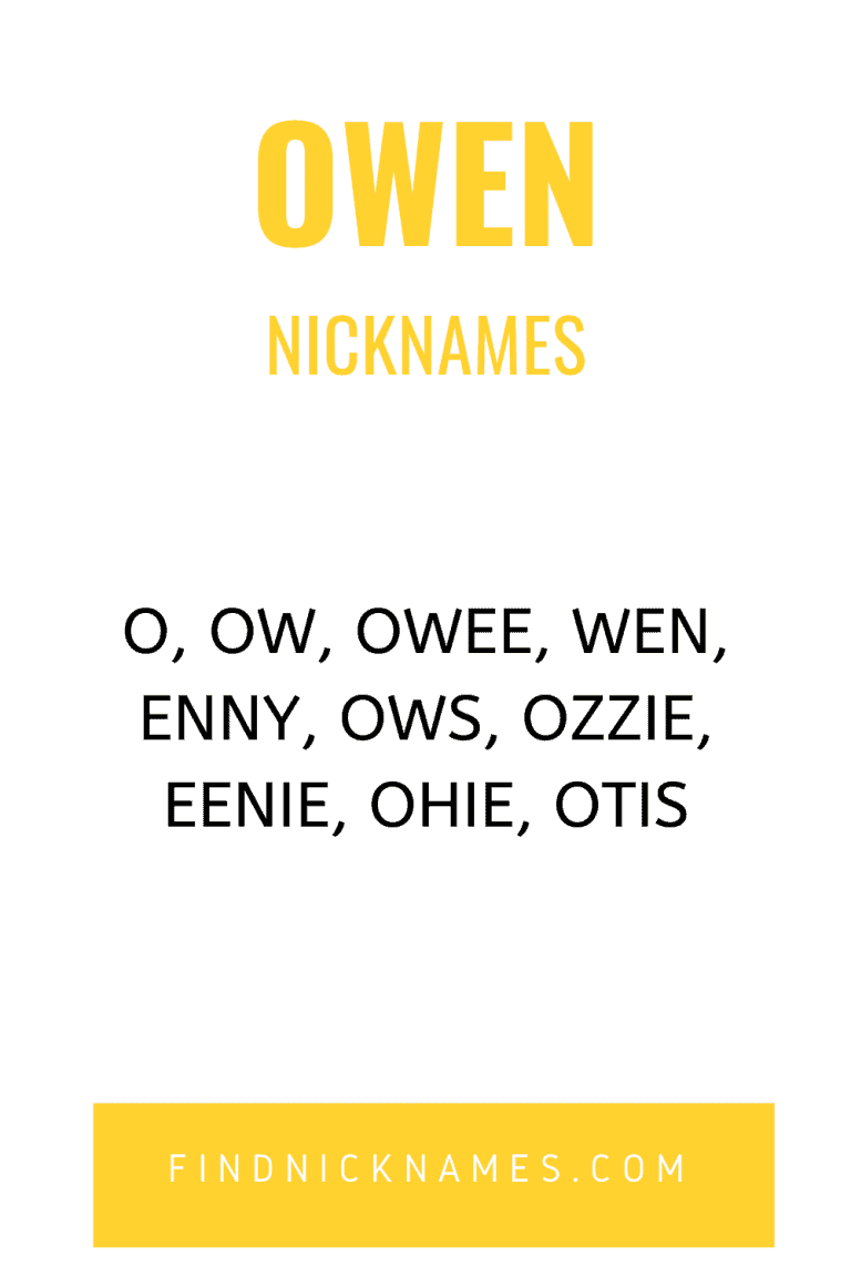 30+ Creative Nicknames for Owen — Find Nicknames