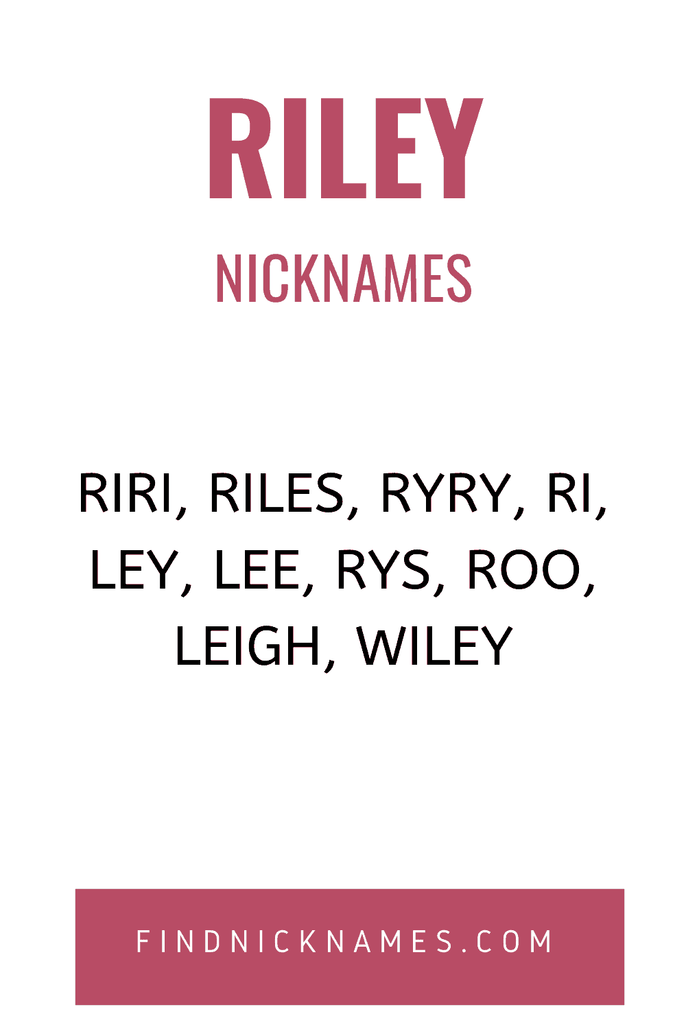 30+ Creative Nicknames for Riley — Find Nicknames