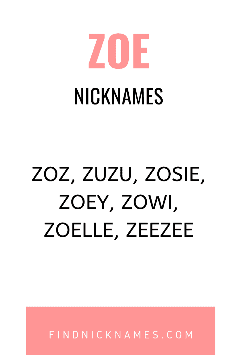 30+ Creative Nicknames for Zoe — Find Nicknames