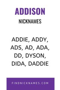 Nicknames for Addison