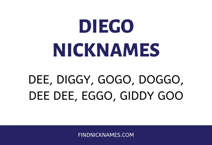 Nicknames for Diego