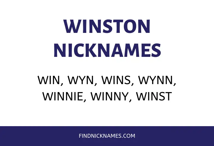 Winston Nicknames