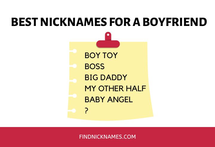 Best Boyfriend Nicknames