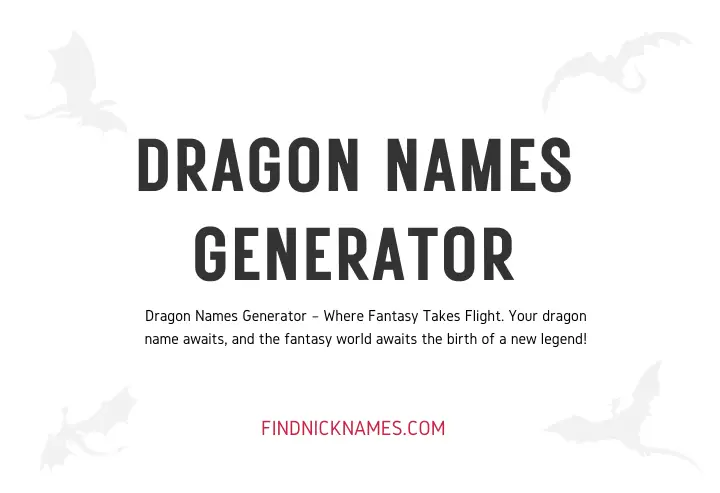 Dragon Names Generator